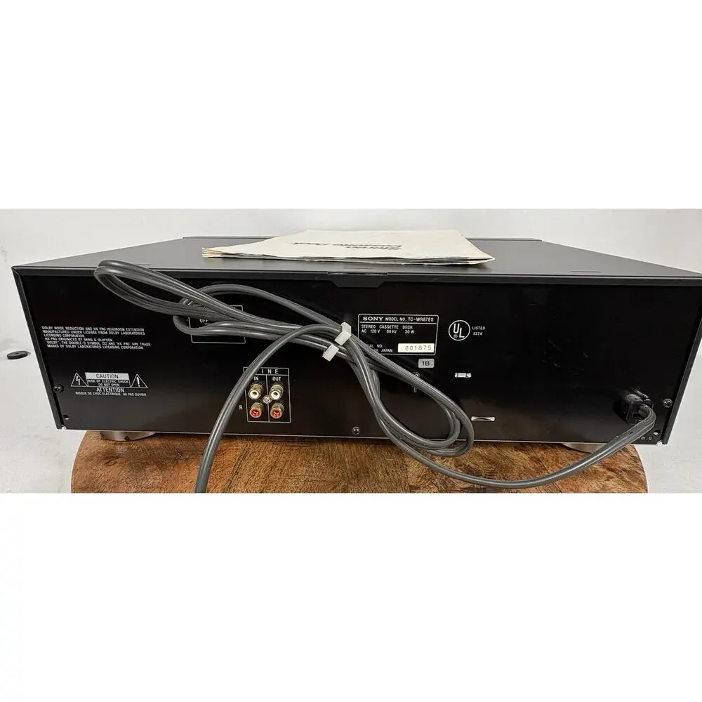SONY Cassette Deck TC-WR87ES Dolby Serviced New Belts.